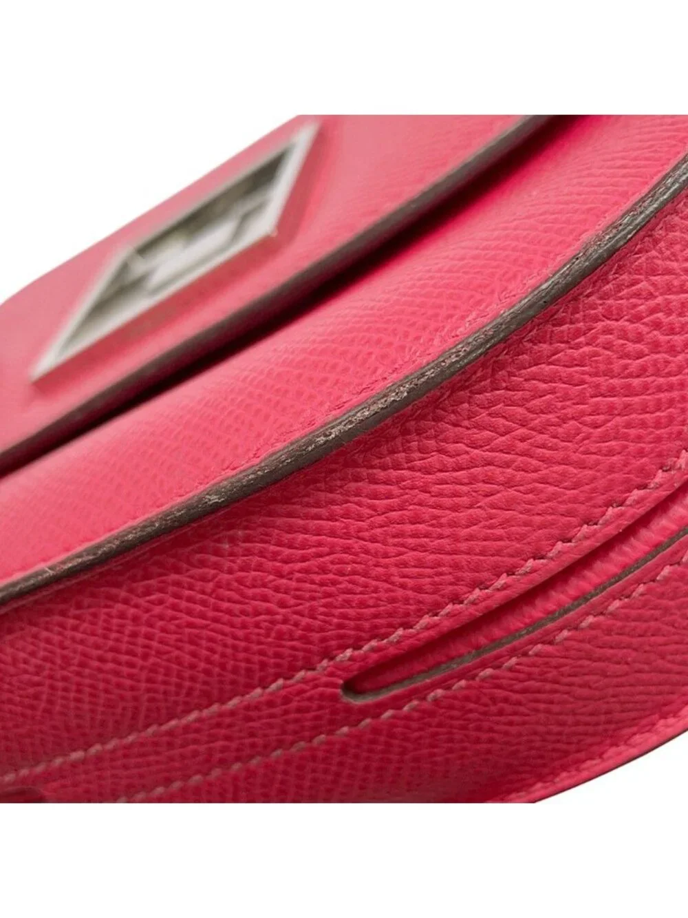Hermes Shoulder Bag Mosaic Van Quatre Rose Silver Epsom